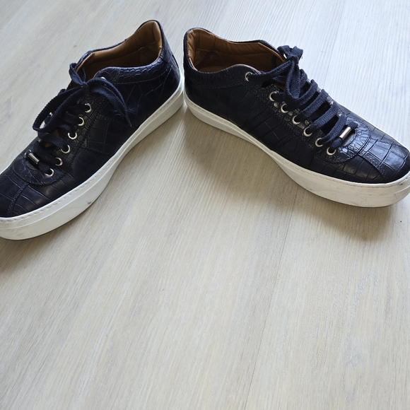 Jimmy Choo Leather Animal Print Men's Sneakers - Picture 8 of 11